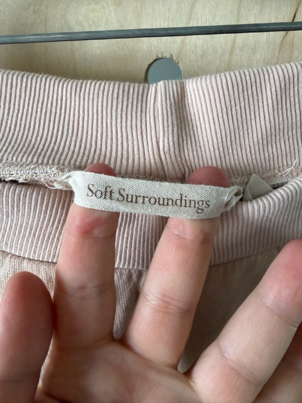 Soft Surroundings Women's Light Pink Jogger Pants Snap Button Bottom Medium - Picture 6 of 8